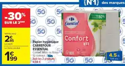 Carrefour Market Papier hygiénique CARREFOUR ESSENTIAL offre