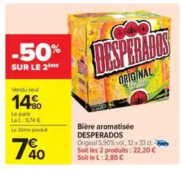 Carrefour Market Bière Aromatisée Desperados offre