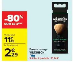 Carrefour Market Brosse rasage WILKINSON offre