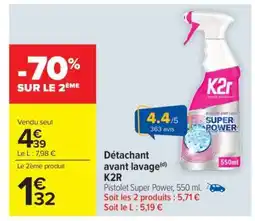 Carrefour Market Détachant Avant Lavage K2r offre