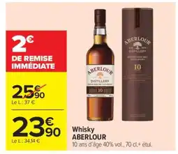 Carrefour Market Whisky ABERLOUR offre