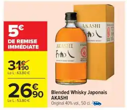 Carrefour Market Blended Whisky Japonais AKASHI offre