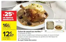 Carrefour Cuisse de canard aux morilles offre