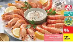 Carrefour Crevette rose cuite de Madagascar ASC offre