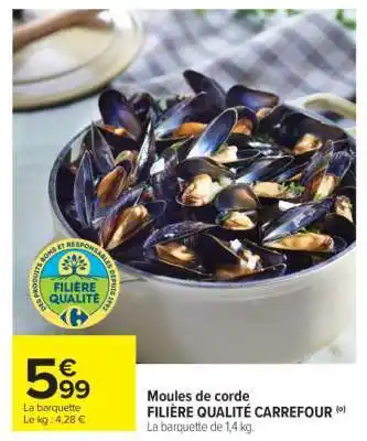 Carrefour Moules de corde FILIÈRE QUALITÉ CARREFOUR offre