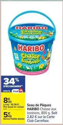 Carrefour Seau de Pâques HARIBO offre