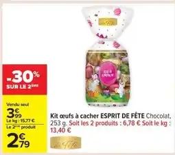Carrefour Kit œufs à cacher ESPRIT DE FÊTE offre