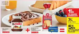 Carrefour LA PÂTE À TARTINER + LA BRIOCHE TRANCHÉE offre