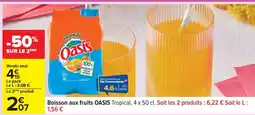 Carrefour Boisson aux fruits OASIS Tropical offre