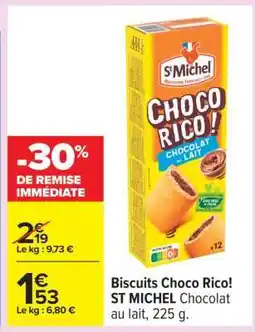 Carrefour Biscuits Choco Rico! offre