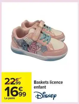 Carrefour Baskets licence enfant offre
