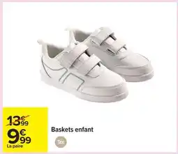 Carrefour Baskets enfant offre