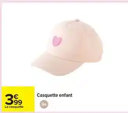 Carrefour Casquette enfant offre