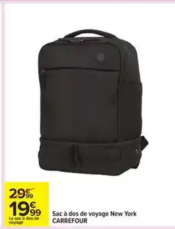 Carrefour Sac à dos de voyage New York offre