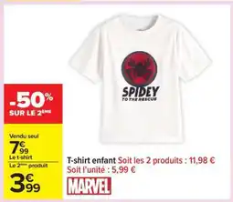Carrefour T-shirt enfant offre