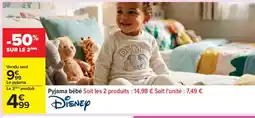 Carrefour Pyjama bébé offre