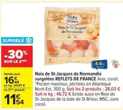 Carrefour Noix de St-Jacques de Normandie surgelées REFLETS DE FRANCE offre
