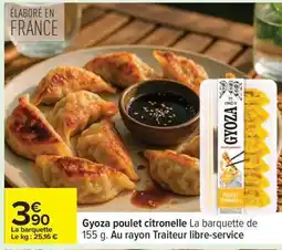 Carrefour Gyoza poulet citronelle offre