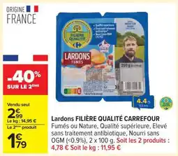 Carrefour Lardons Filière Qualité Carrefour offre