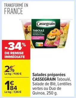 Carrefour CASSEGRAIN Taboulé offre