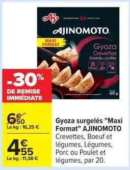 Carrefour Gyoza surgelés Maxi format AJINOMOTO offre