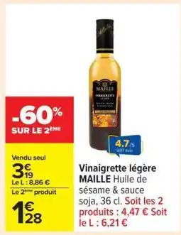 Carrefour Vinaigrette Légère Maille offre