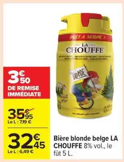 Carrefour BIÈRE BLONDE BELGE “LA CHOUFFE” offre