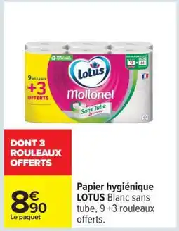 Carrefour Papier hygiénique LOTUS offre