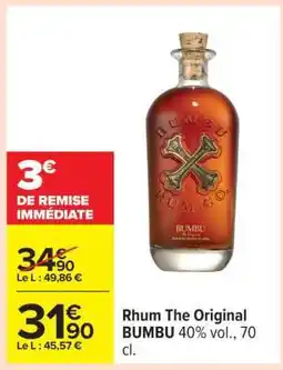 Carrefour Rhum The Original BUMBU offre