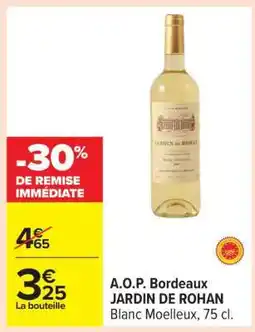 Carrefour A.O.P. Bordeaux JARDIN DE ROHAN offre