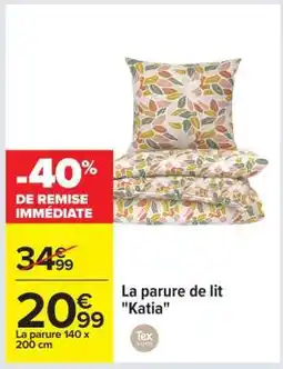 Carrefour La parure de lit Katia offre