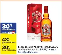 Carrefour Blended Scotch Whisky CHIVAS REGAL 12 offre