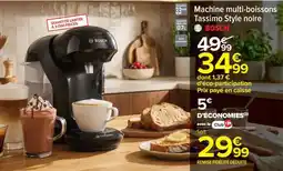 Carrefour Machine multi-boissons Tassimo Style noire offre