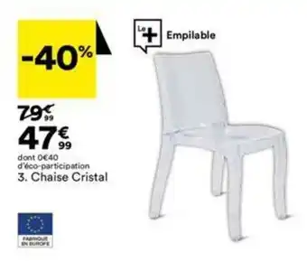BUT Chaise cristal offre