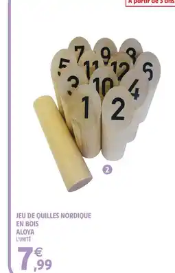 Intermarché Hyper Aloya jeu de quilles nordique en bois offre