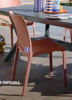 Intermarché Hyper Chaise volga empilable taupe offre