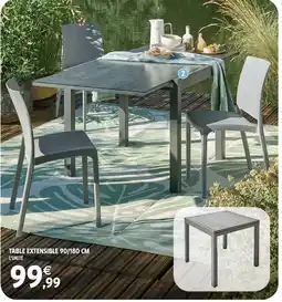 Intermarché Hyper Table extensible 90/180 cm offre