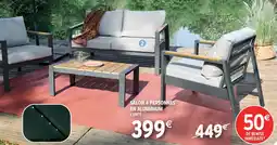 Intermarché Hyper Salon 4 personnes en aluminium offre