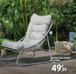 Intermarché Hyper Fauteuil avec coussin floconné offre
