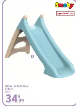 Intermarché Hyper Smoby life toboggan xs bleu offre