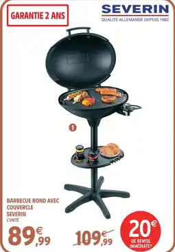 Intermarché Hyper Severin barbecue rond avec couvercle offre