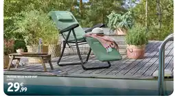 Intermarché Hyper Fauteuil relax acier vert offre