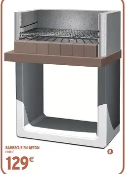 Intermarché Hyper Barbecue en béton offre