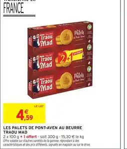 Intermarché Traou mad les palets de pont-aven au beurre offre