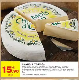 Intermarché Chamois d'or fromage au lait de vache 32% mat.gr offre