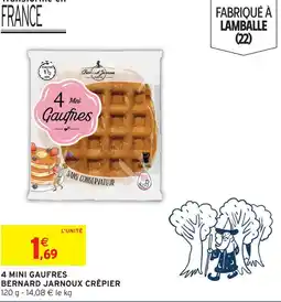 Intermarché Bernard jarnoux crêpier 4 mini gaufres offre