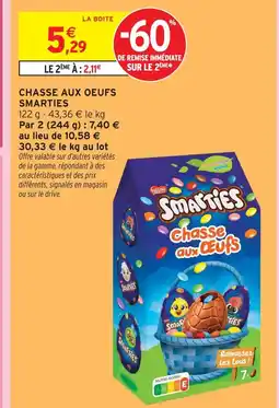 Intermarché Smarties chasse aux oeufs offre