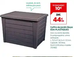 Truffaut Eda plastiques coffre de jardin baya offre