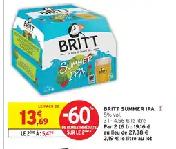 Intermarché Britt summer ipa offre