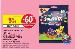 Intermarché Nestlé mini œufs smarties offre